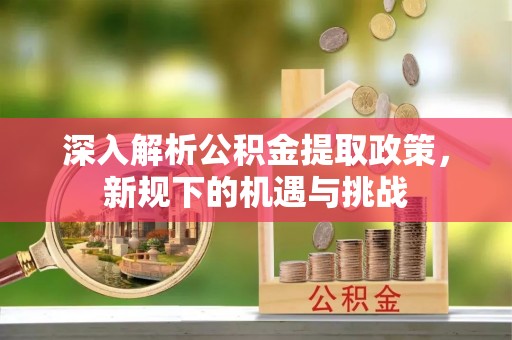 哈密深入解析公积金提取政策，新规下的机遇与挑战