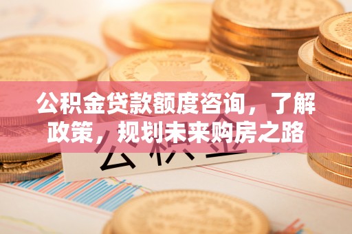 哈密公积金贷款额度咨询，了解政策，规划未来购房之路