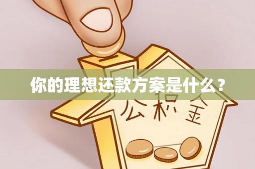 哈密你的理想还款方案是什么？